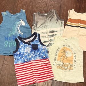 5 toddler boy Tank Top bundle